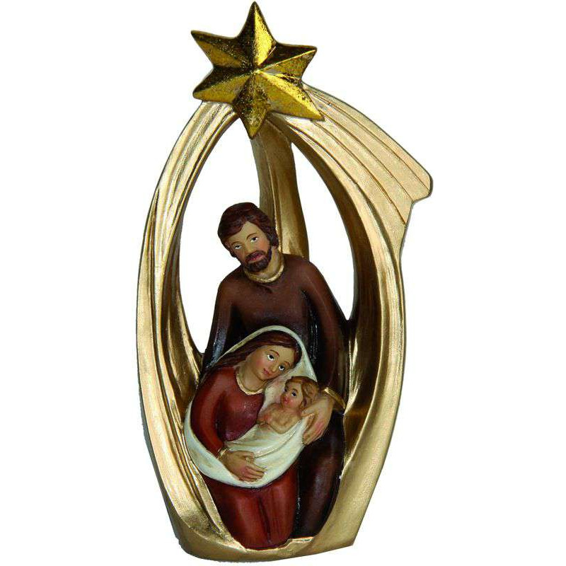 SAINTE FAMILLE DANS ETOILE de Dekoproject - Décoration de Noël en résine dans 👼Crèche