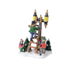 /LAMPADAIRE ET ENFANTS MULTI de Kaemingk - deco de la maison dans 🏘️Villages miniatures
