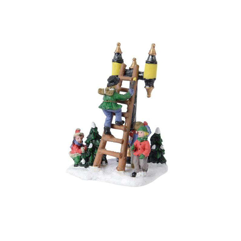 /LAMPADAIRE ET ENFANTS MULTI de Kaemingk - deco de la maison dans 🏘️Villages miniatures