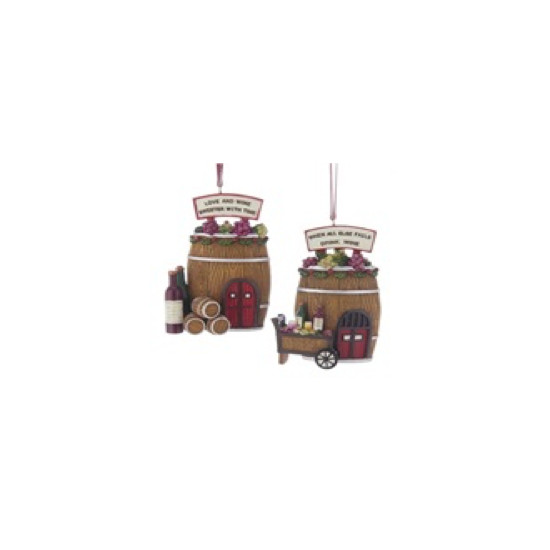SUSP BARRIQUE DE VIN de Christmas inspirations - Décoration de Noël dans 🎄Déco de sapin