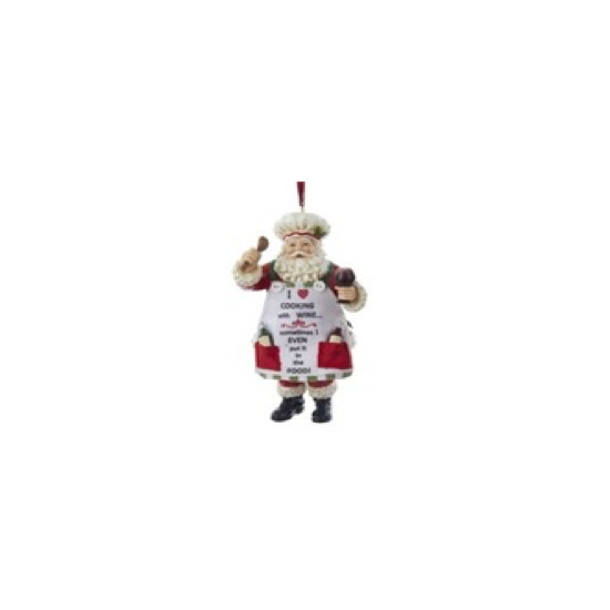 SUSP PERE NOEL CUISINIER de Christmas inspirations - Décoration de Noël dans 🎄Déco de sapin