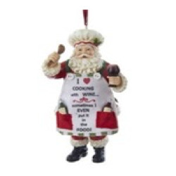 SUSP PERE NOEL CUISINIER de Christmas inspirations - Décoration de Noël dans 🎄Déco de sapin
