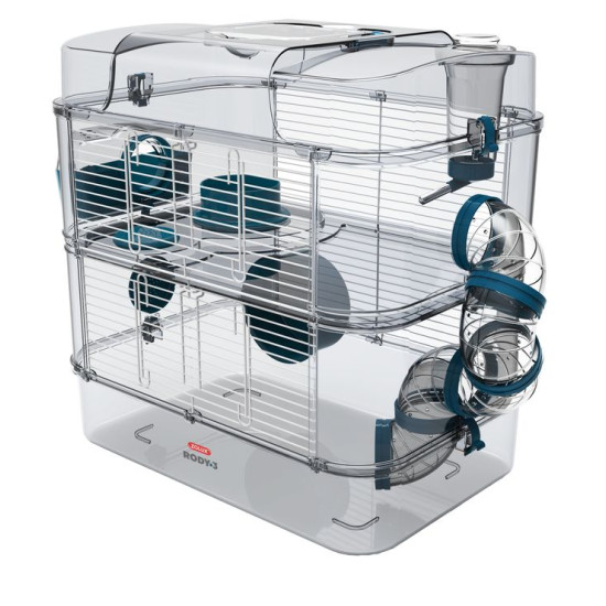CAGE RONGEUR RODY3 DUO BLEU de Zolux - Produit pour animaux dans Cages pour rongeurs