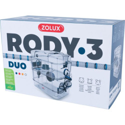 CAGE RONGEUR RODY3 DUO BLEU de Zolux - Produit pour animaux dans Cages pour rongeurs