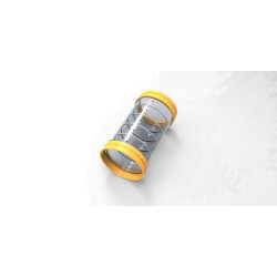TUBE DROIT RODY3 GRIS TRANSP de Zolux - Produit pour animaux dans Cages pour rongeurs