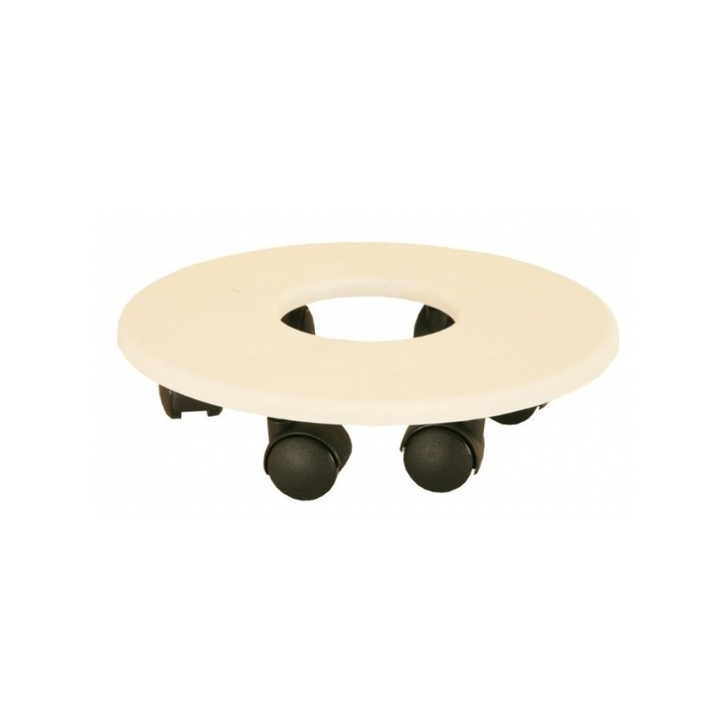 Support 6 Roulettes D26,5 Blanc -Pot Riviera de Riviera - fabricant de Pots à reserve d'eau et sans réserve dans Support de pot