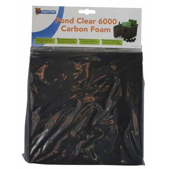 PCLEAR 6000 CHARBON ACTIF MOUSSE de Superfish - Aquadistri - accessoires pour aquarium et bassin dans Filtre pour bassin