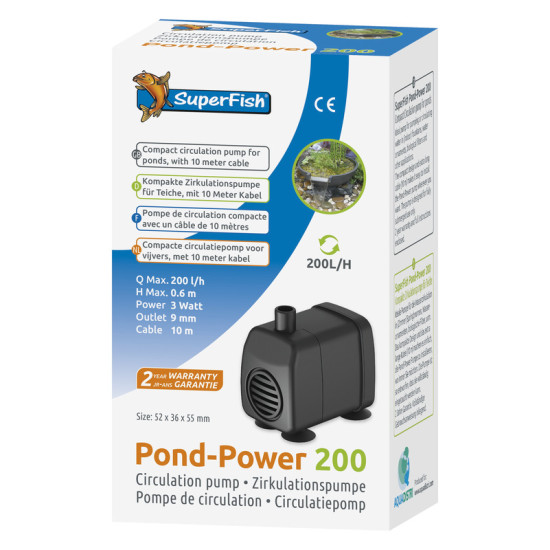 PONDPOWER 200 de Superfish - Aquadistri - accessoires pour aquarium et bassin dans Pompe de bassin