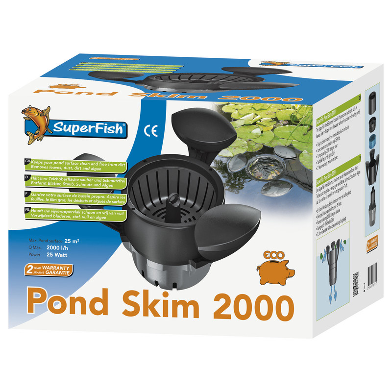 POND SKIM 2000 de Superfish - Aquadistri - accessoires pour aquarium et bassin dans Pompe de bassin