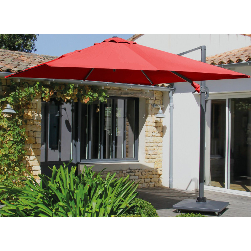 TOILE DEPORTE 3X3 GRD 6 - ROUGE de Proloisirs - Océo - table et fauteuil et mobilier de jardin dans 🏖️ Parasol pour l'exterieur
