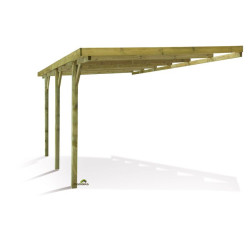 Carport Henri Adossable - pour voiture de Madeira- Garage et abris de jardin dans 🚗 Garage et Abris de jardin