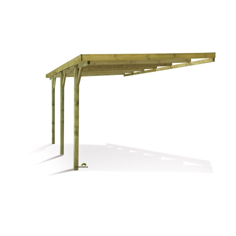 Carport Henri Adossable - pour voiture de Madeira- Garage et abris de jardin dans 🚗 Garage et Abris de jardin