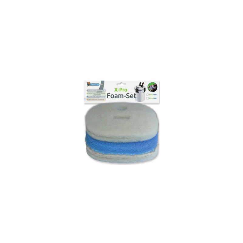X pro 400 set mousses 3x de Superfish - Aquadistri - accessoires pour aquarium et bassin dans Filtre exterieur d'aquarium