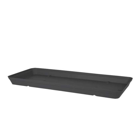 SOUC. CAPRI XL RECTANG. 60CM ANTHRACITE - Arteva de Artevasi - Vases et jardinières Déco dans Soucoupe de pots