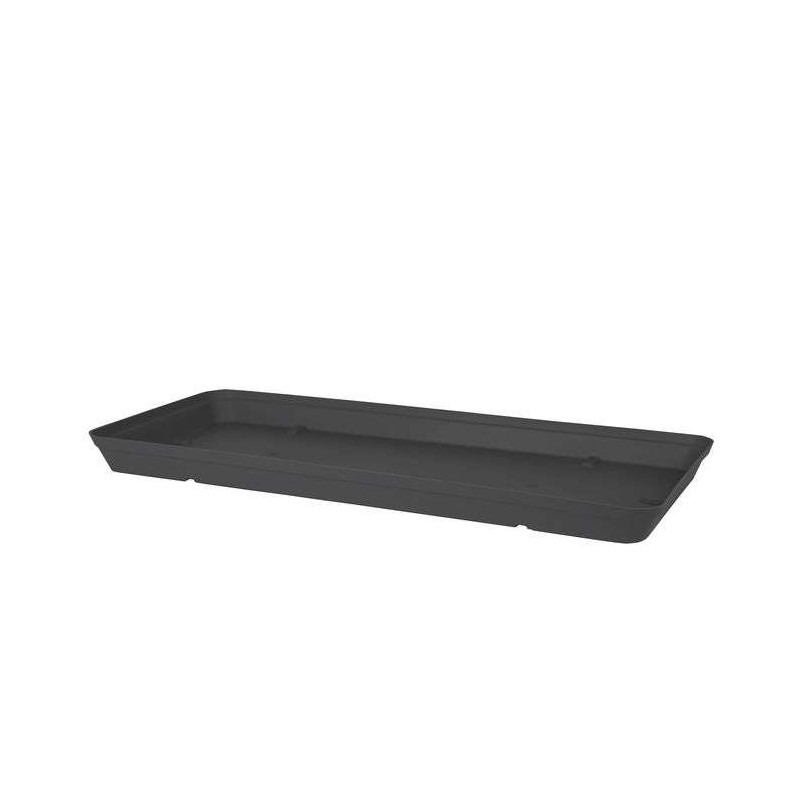 SOUC. CAPRI XL RECTANG. 60CM ANTHRACITE - Arteva de Artevasi - Vases et jardinières Déco dans Soucoupe de pots