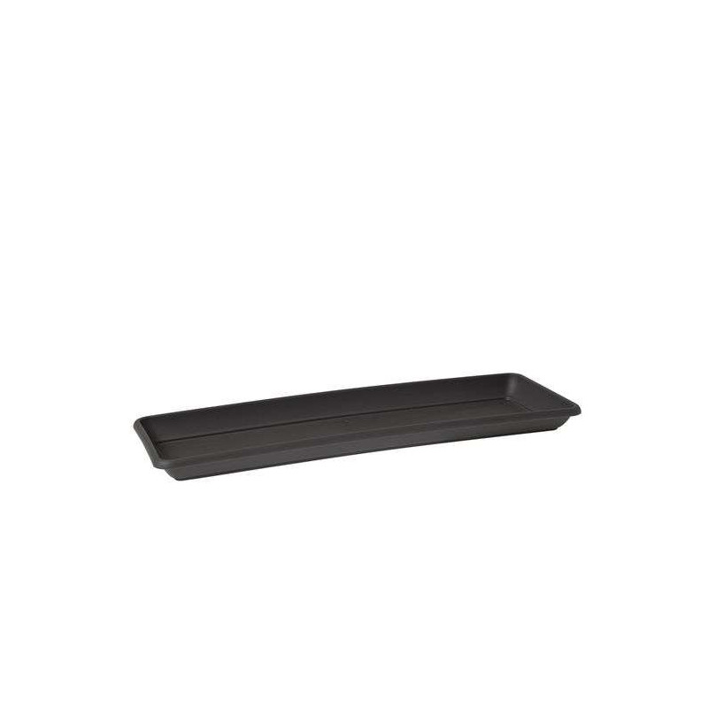SOUC. VENEZIA RECTANG. 80CM ANTHRACITE - Artevas de Artevasi - Vases et jardinières Déco dans Soucoupe de pots