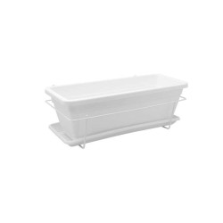 KIT JARDINIÈRE VENEZIA 50CM BLANC - Artevasi de Artevasi - Vases et jardinières Déco dans Jardinieres