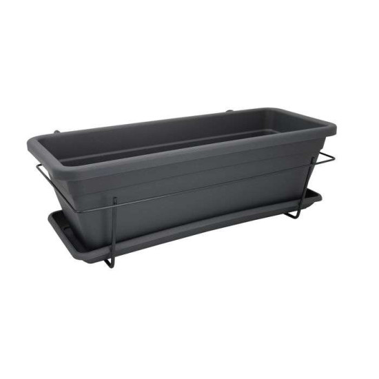 KIT JARDINIÈRE VENEZIA 50CM ANTHRACITE - Artevas de Artevasi - Vases et jardinières Déco dans Jardinieres