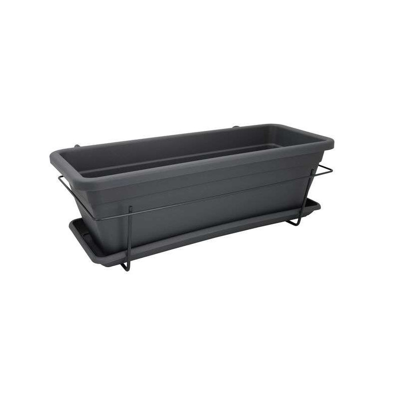 KIT JARDINIÈRE VENEZIA 60CM ANTHRACITE - Artevas de Artevasi - Vases et jardinières Déco dans Jardinieres