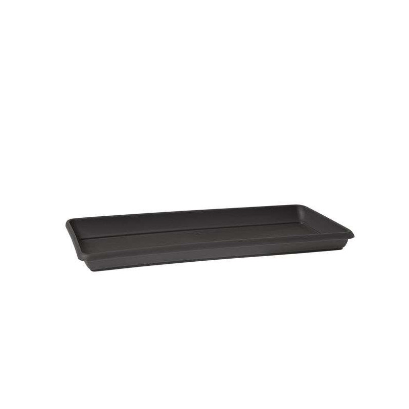 SOUC. VENEZIA RECTANG. L 60CM ANTHRACITE - Artev de Artevasi - Vases et jardinières Déco dans Soucoupe de pots