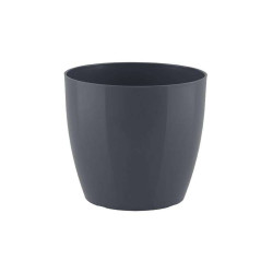 POT SAN REMO 20CM ANTHRACITE - Artevasi de Artevasi - Vases et jardinières Déco dans Pots en plastique