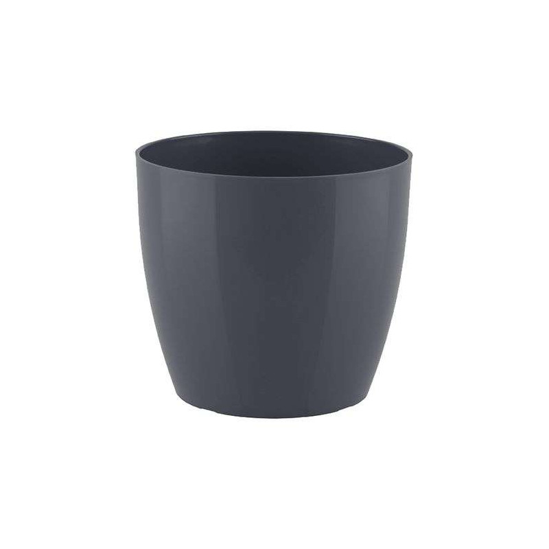 POT SAN REMO 20CM ANTHRACITE - Artevasi de Artevasi - Vases et jardinières Déco dans Pots en plastique