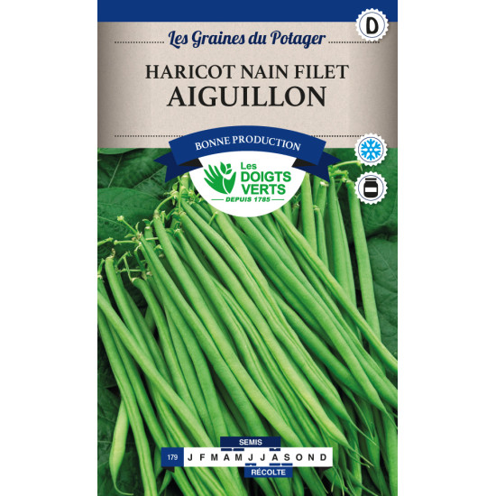 Haricot Nain Aiguillon 220g -graines de Les Doigts Verts - graines de Gironde à Bordeaux dans Graines de Haricot