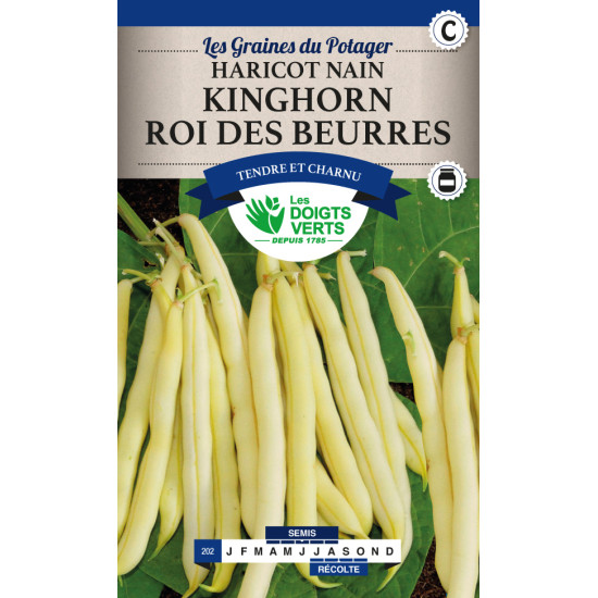 Haricot Nain Beurre Roi Des Beurres 220g -graine de Les Doigts Verts - graines de Gironde à Bordeaux dans Graines de Haricot