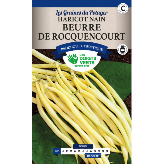 Haricot Nain Beurre Rocquencourt 200g -graines de Les Doigts Verts - graines de Gironde à Bordeaux dans Graines de Haricot