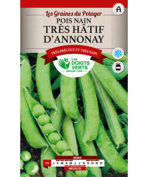 Pois Nain Hatif D'Annonay 220g -graines de Les Doigts Verts - graines de Gironde à Bordeaux dans Graines de Pois