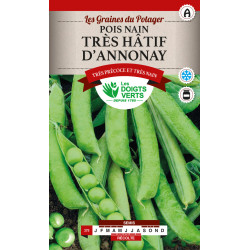 Pois Nain Hatif D'Annonay 220g -graines de Les Doigts Verts - graines de Gironde à Bordeaux dans Graines de Pois