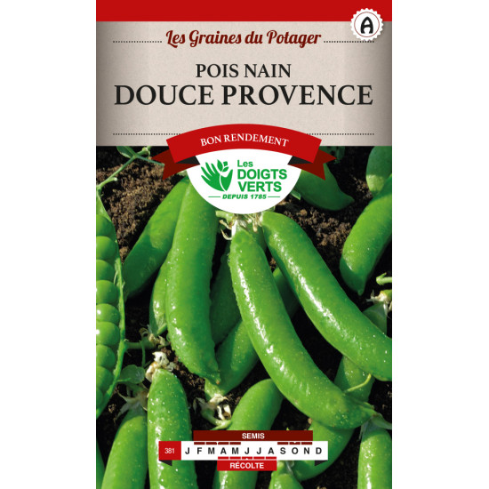 Pois Nain Douce Provence 220g -graines de Les Doigts Verts - graines de Gironde à Bordeaux dans Graines de Pois