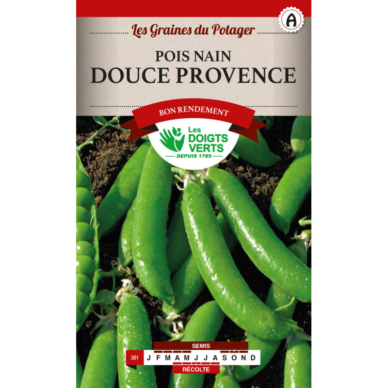 Pois Nain Douce Provence 220g -graines de Les Doigts Verts - graines de Gironde à Bordeaux dans Graines de Pois
