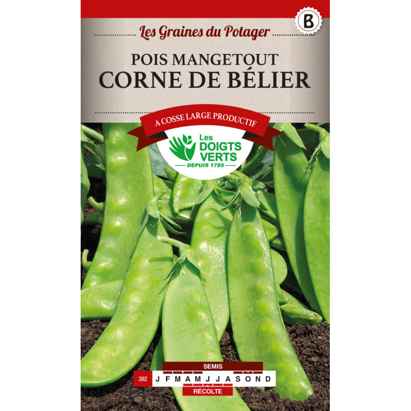 Pois Mgt Corne De Belier 220g -graines de Les Doigts Verts - graines de Gironde à Bordeaux dans Graines de Pois