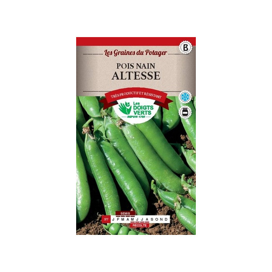 Pois Nain Altesse 220g -graines de Les Doigts Verts - graines de Gironde à Bordeaux dans Graines de Pois