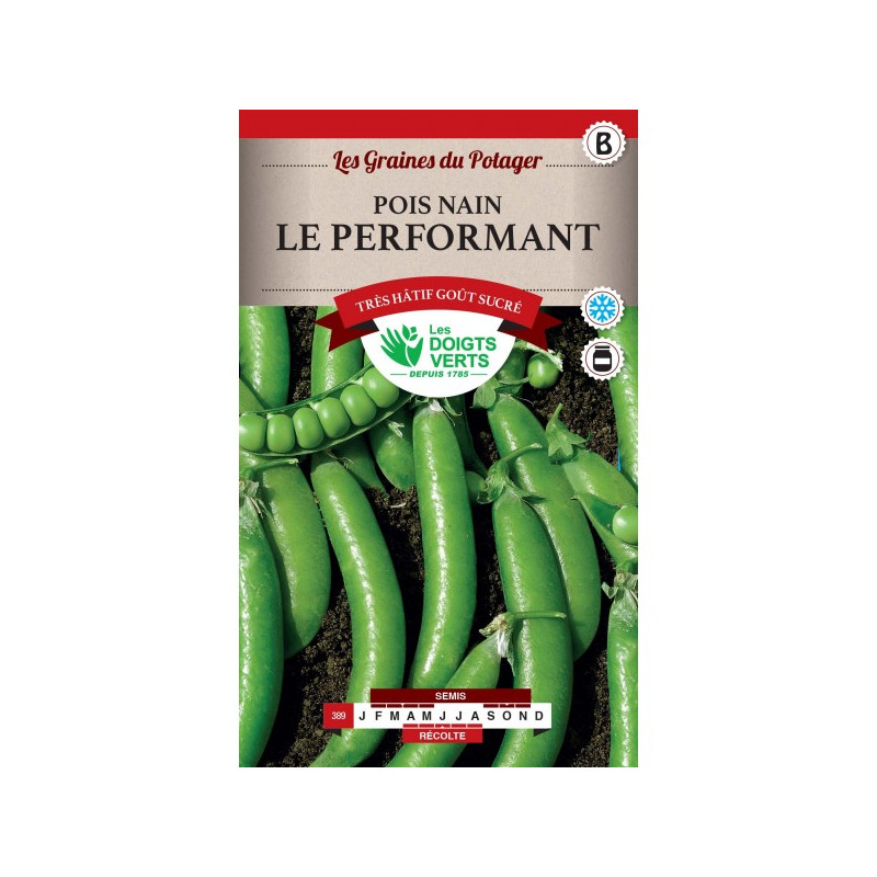 Pois Nain Le Performant 180g -graines de Les Doigts Verts - graines de Gironde à Bordeaux dans Graines de Pois