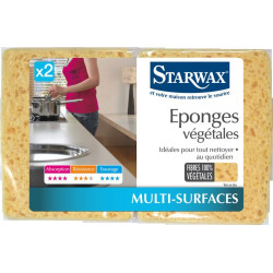 Eponges Vegetale Mm Lot De 2 Starwax de Starwax et Briochin - multi-spécialiste de solutions d’entretien dans Entretien de la...