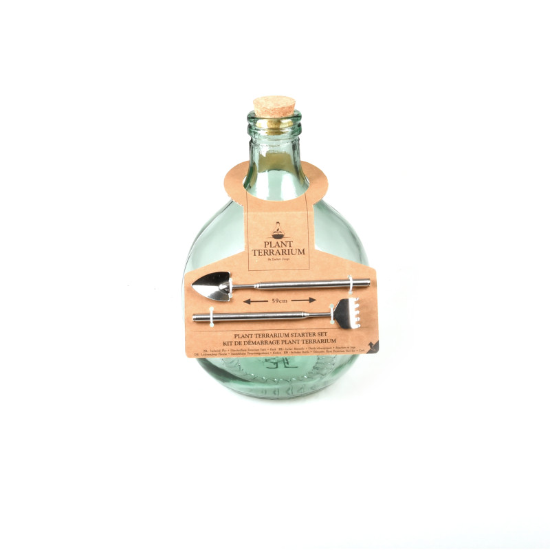 BOUTEILLE TERRA 5L SET de Esschert design - deco maison et jardin dans Bouteille terrarium