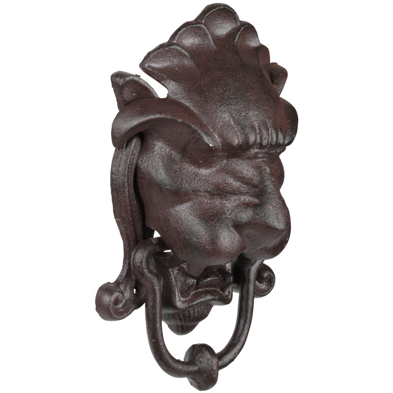 HEURTOIR DE PORTE TETE DE LION de Esschert design - deco maison et jardin dans Numéro pour la maison