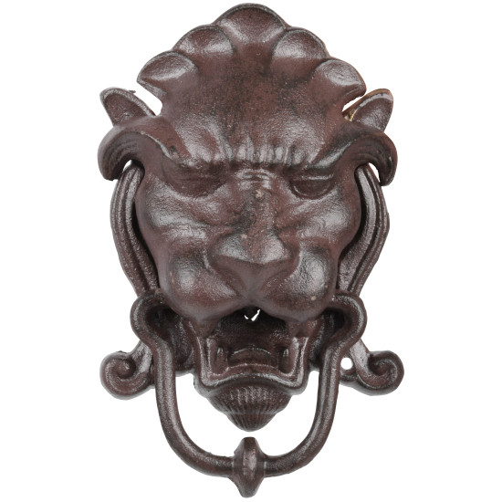 HEURTOIR DE PORTE TETE DE LION de Esschert design - deco maison et jardin dans Numéro pour la maison