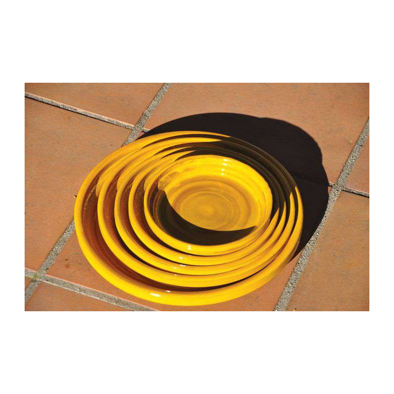 Soucoupe ibiza sunshine d14 de Poterie d'Albi - Poterie de qualité à Bordeaux dans Les Poteries d'Albi