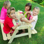 Table Basse Bac A Sable Bois Brut - pour jardin de Soulet - EGT - Cabane et portique dans Cabane en bois