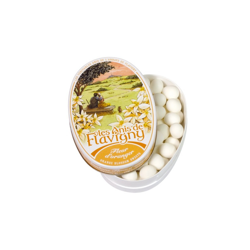 ANIS DE FLAVIGNY 50G FLEUR D'ORANGE de Anis de Flavigny - bonbon à l'anis dans 🍬 Friandises et Bonbons