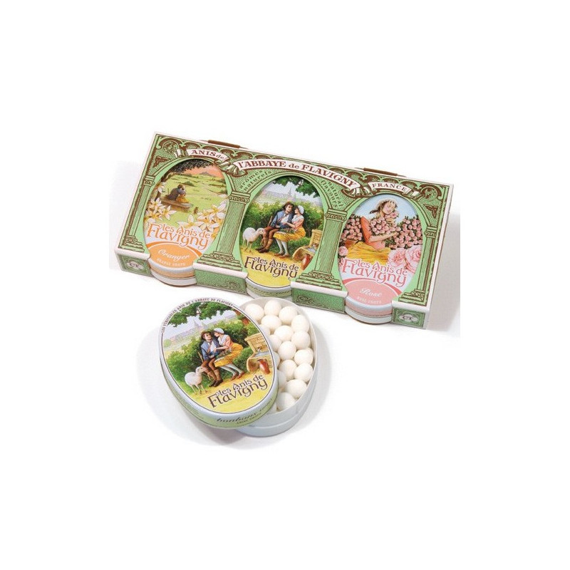 ANIS DE FLAVIGNY 3 PARFUMS de Anis de Flavigny - bonbon à l'anis dans 🍬 Friandises et Bonbons