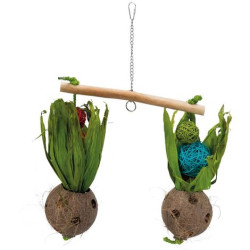 BASCULE + NOIX DE COCO 30X50CM de Trixie - Produit pour animaux dans Friandises pour oiseaux