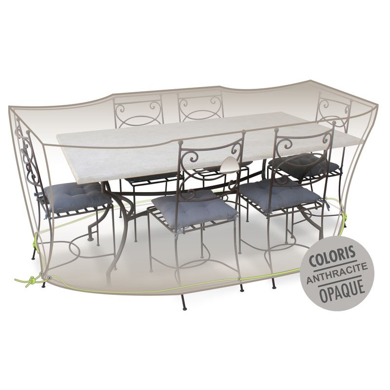 Housse table +chaises 6-8 personnes 240x130x70cm de Jardiline - Baches dans Housses meuble de jardin