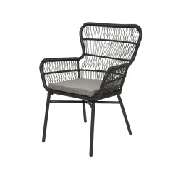 /FAUTEUIL IBIZA NOIR de Kaemingk - deco de la maison dans 💺 Fauteuil pour l'exterieur