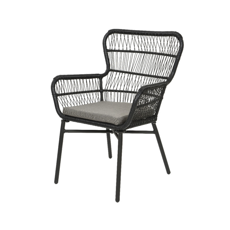 /FAUTEUIL IBIZA NOIR de Kaemingk - deco de la maison dans 💺 Fauteuil pour l'exterieur