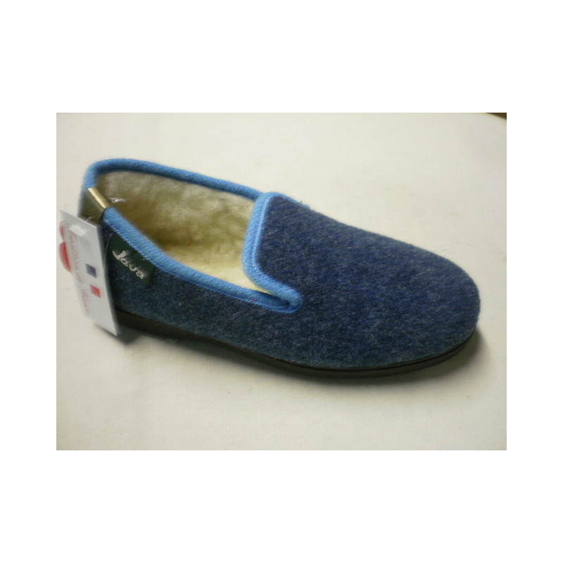 Chaussons En Laine Rondinaud - Charentaise Traditionnelle - Semelle Caoutchouc Antidérapante