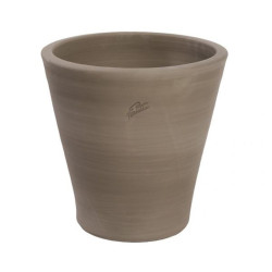 Pot cuvier contemporain 4545 gris en terre cuit Goicoechea, pays basque de Goicoechea - POTIER CERAMISTE dans Pots en terre c...